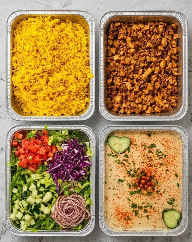 Chicken Shawarma Tray Package.