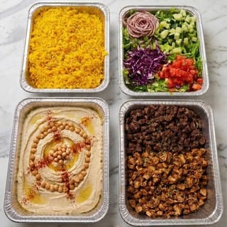 Mixed Beef & Chicken Shawarma Tray