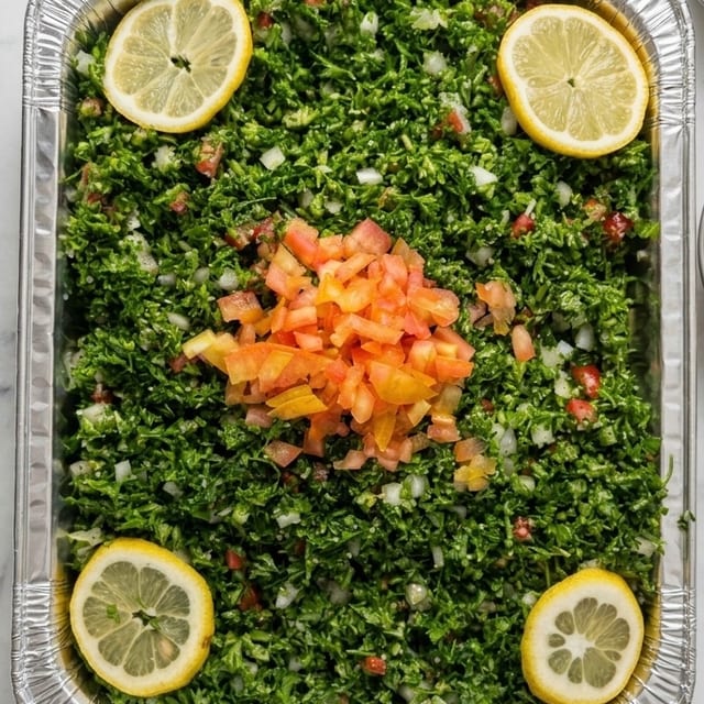 Tabouleh Salad Tray.