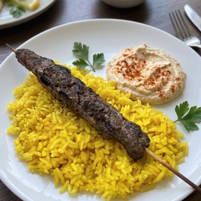 Lunch Kafta Kabab.
